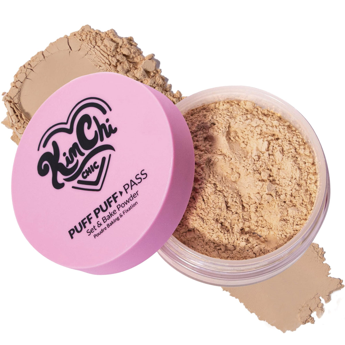 KimChiChic front packaging showing puff and powder for easy application benefit