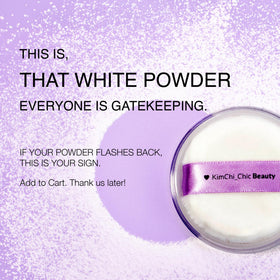 KimChiChic powder texture macro swatch illustrating ultra-fine blur effect
