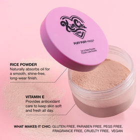 KimChiChic powder size shown in hand for travel-friendly convenience