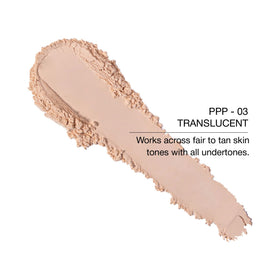 KimChiChic velour puff and sifter close-up for easy application