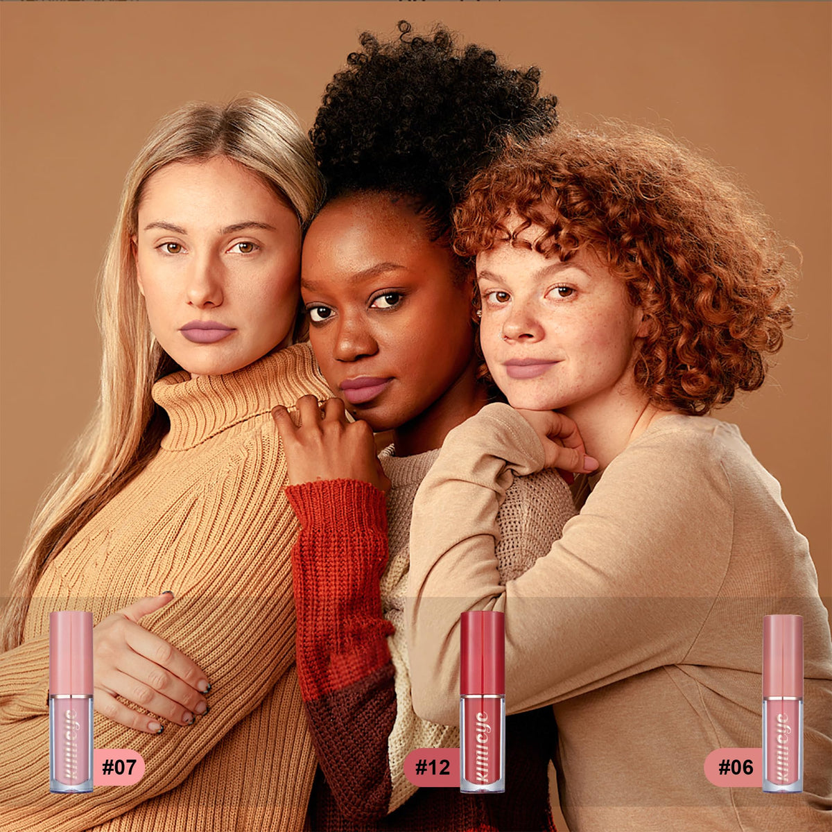 KIMIEYE lifestyle shot in clutch showing travel-ready compact kit benefit