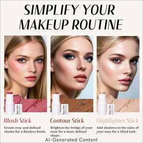 KIMUSE contour stick creamy texture close-up for easy blending