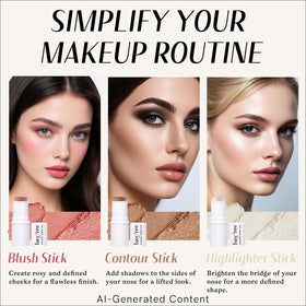 KIMUSE contour stick texture close-up showing smooth blendability