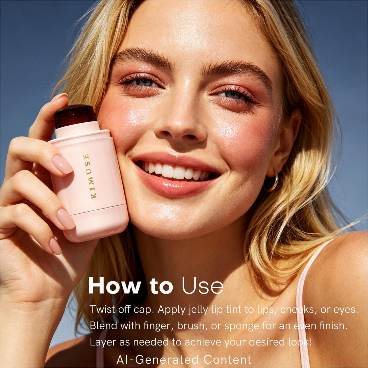 KIMUSE tucked in a pouch showing convenience for on-the-go touch-ups
