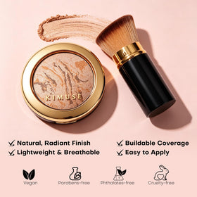 KIMUSE on a makeup table lifestyle scene showing everyday use and elegant styling