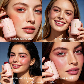 KIMUSE closeup on lips showing glossy color and comfortable wear