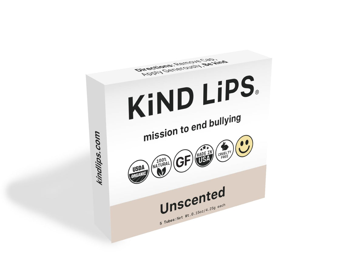Kind Lips family sharing lip balm promoting care and supportive mission