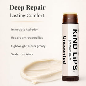 Kind Lips beeswax and oils ingredients highlighting natural moisturizers
