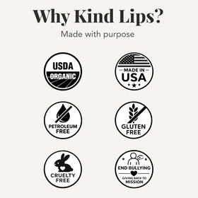 Kind Lips close-up strawberry tube highlighting flavor and moisturization