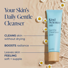 Kind Science creamy texture close-up showing hydrating, silky lather