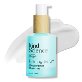 Kind Science bottle front view showing clean design and firming benefits