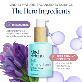 Kind Science serum droplet texture highlighting lightweight, hydrating feel