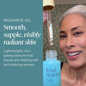 Kind Science oil in nighttime routine illustrating hydration before sleep