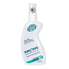 KINeSYS clear spray front packaging showing label and 4 oz size benefit