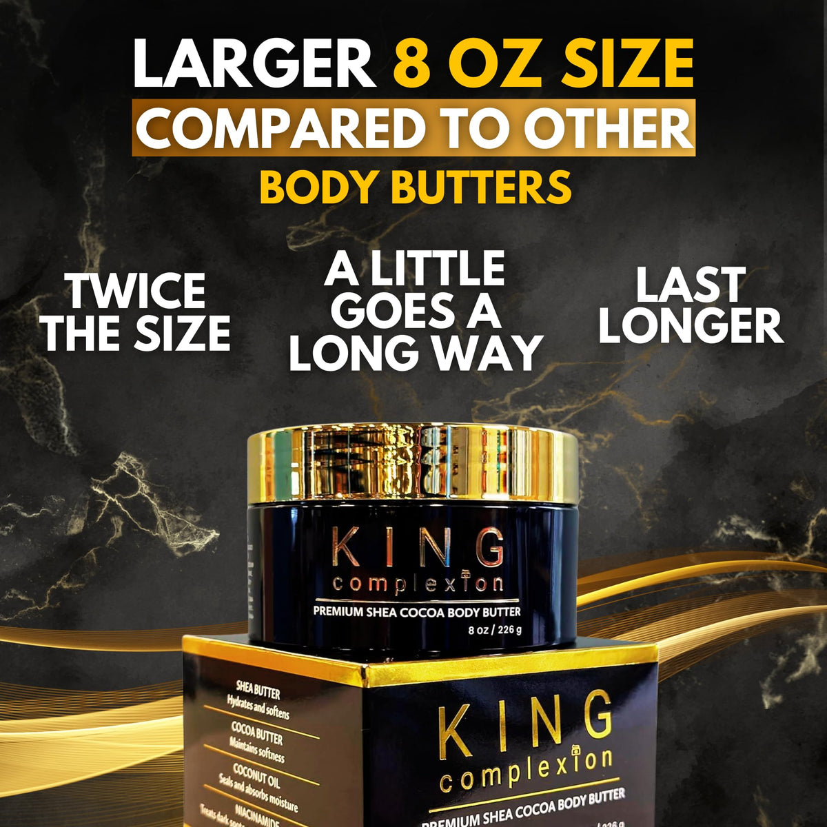 KING Complexion being massaged into hand to show fast absorption and softness