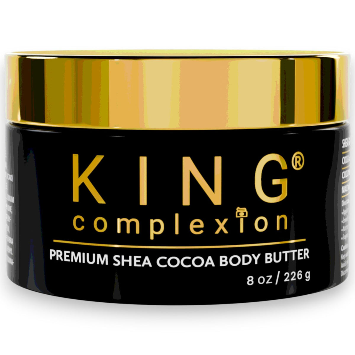 KING Complexion open jar texture close-up showing thick smooth butter