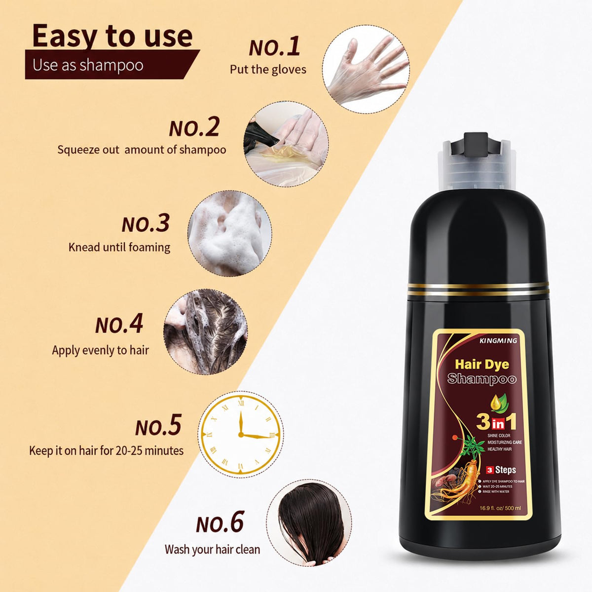 KINGMING bottle on bathroom shelf in lifestyle setting suggesting convenient at-home use