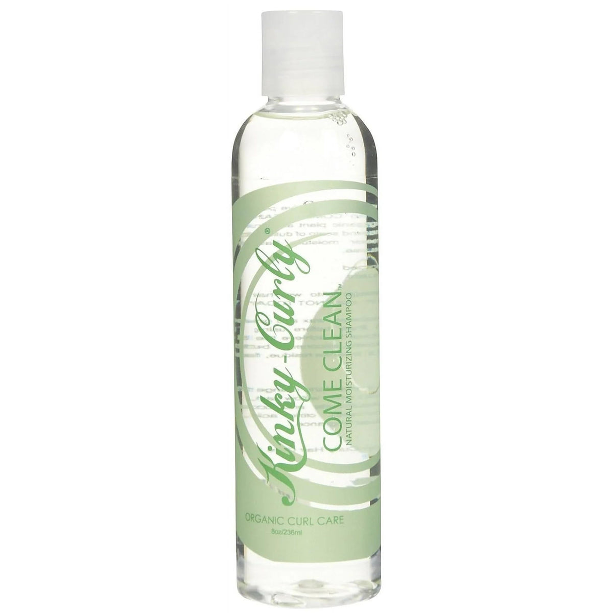 Kinky Curly bottle front view showing pack of two and clarifying benefit