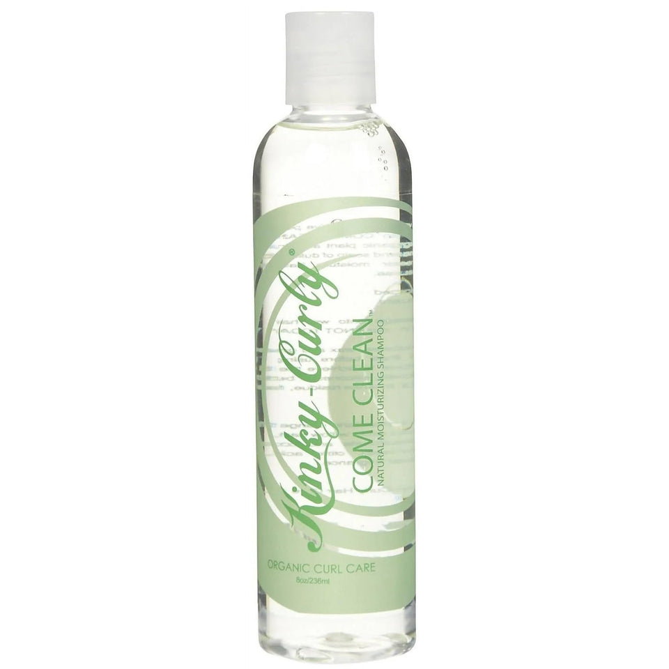 Kinky Curly bottle front view showing pack of two and clarifying benefit