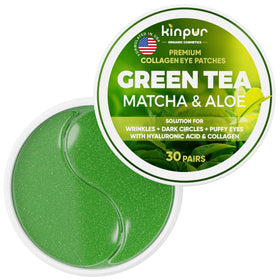 KINPUR front packaging showing matcha and aloe benefits