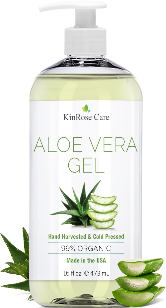 KinRose Care front pump bottle showing label and pump, convenient dispensing benefit