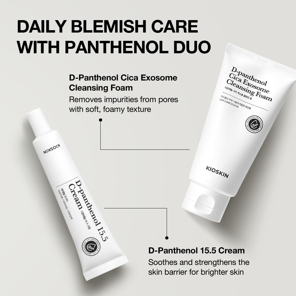 KIOSKIN before and after scale suggesting reduced oil and calmer skin