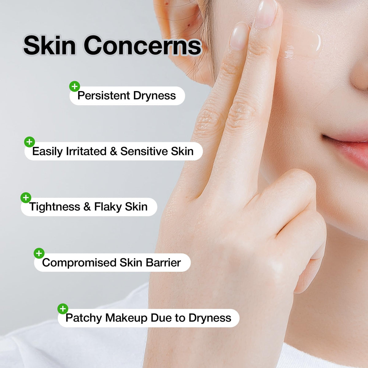 KIOSKIN gel-cream texture close-up showing lightweight hydration and quick absorption