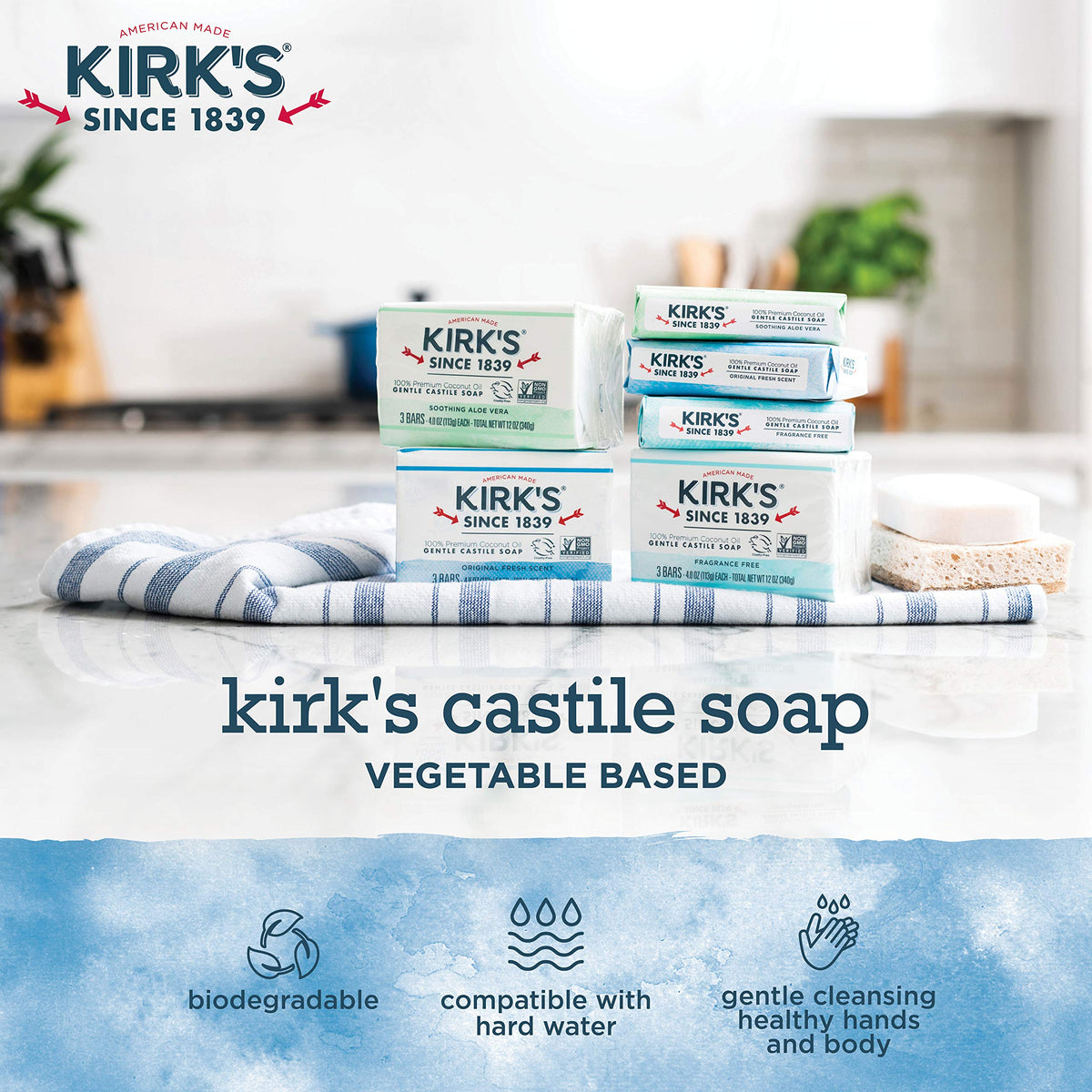 Kirk's bar in hand illustrating 4-ounce size and travel convenience