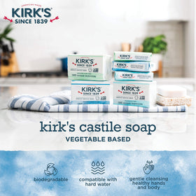 Kirk's bar in hand illustrating 4-ounce size and travel convenience
