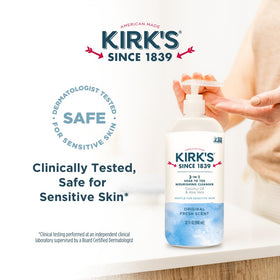 Kirk's turned into bubble bath in tub highlighting playful suds for family baths