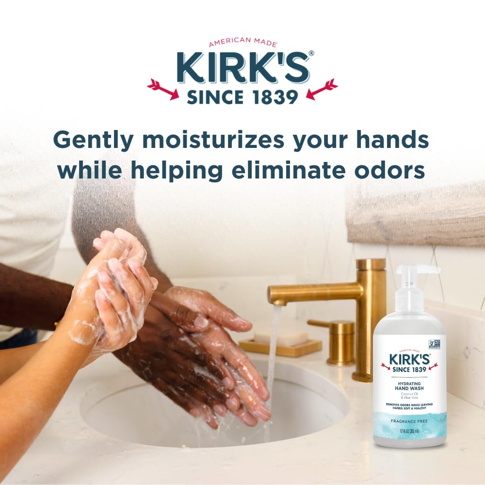 Kirk's hands washing in kitchen removing food odors effectively