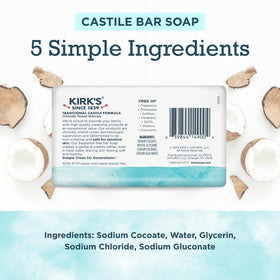 Kirk's travel bar packaging compact for packing and sensitive-skin convenience