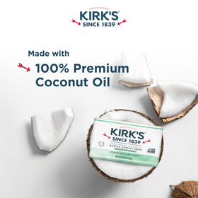 Kirk's texture lather detail showing rich foam for effective, gentle cleansing