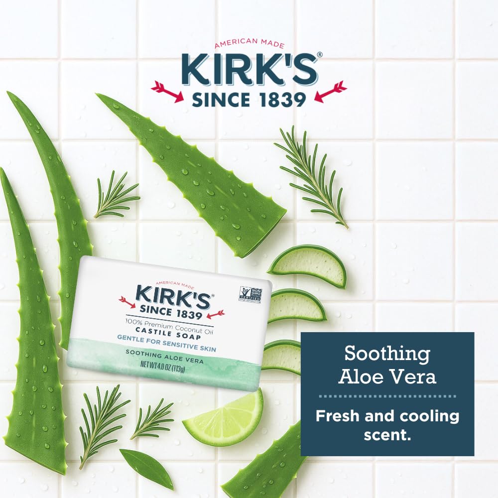 Kirk's label detail highlighting vegan Non-GMO certification and ingredient clarity