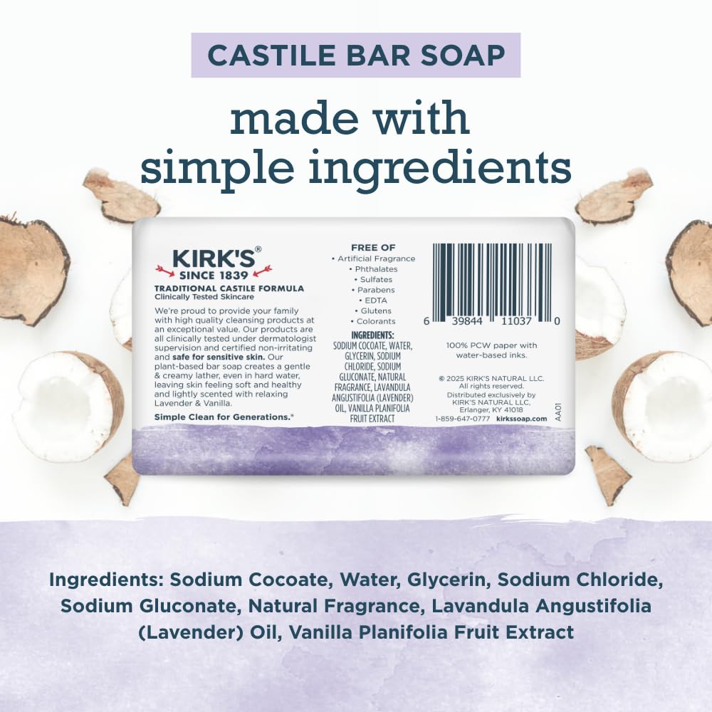 Kirk's close-up lather demonstrating creamy foam and effective cleansing