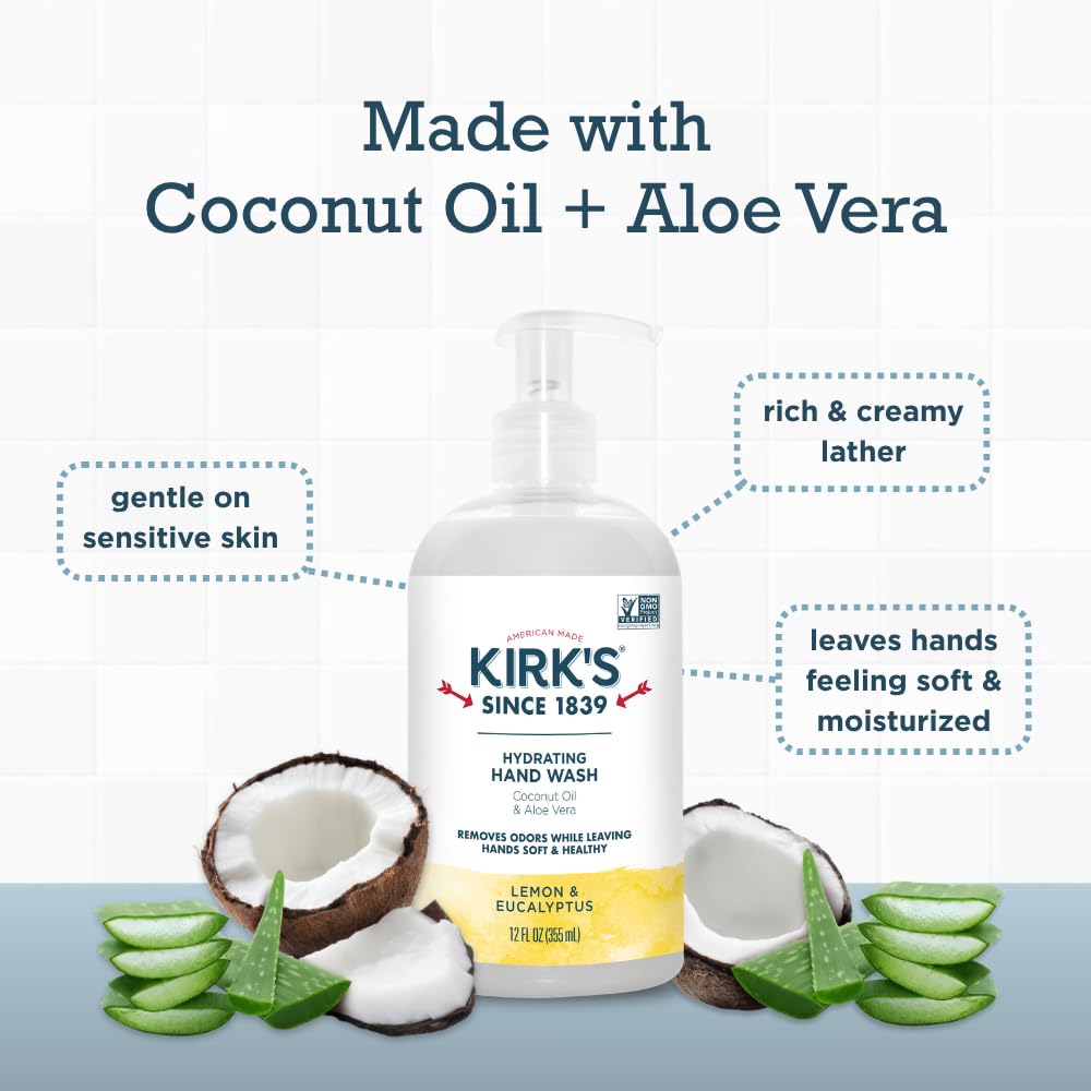 Kirk's label close-up featuring DeoPlex odor-neutralizing callout for effective odor control