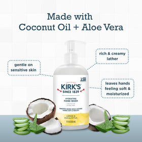 Kirk's label close-up featuring DeoPlex odor-neutralizing callout for effective odor control