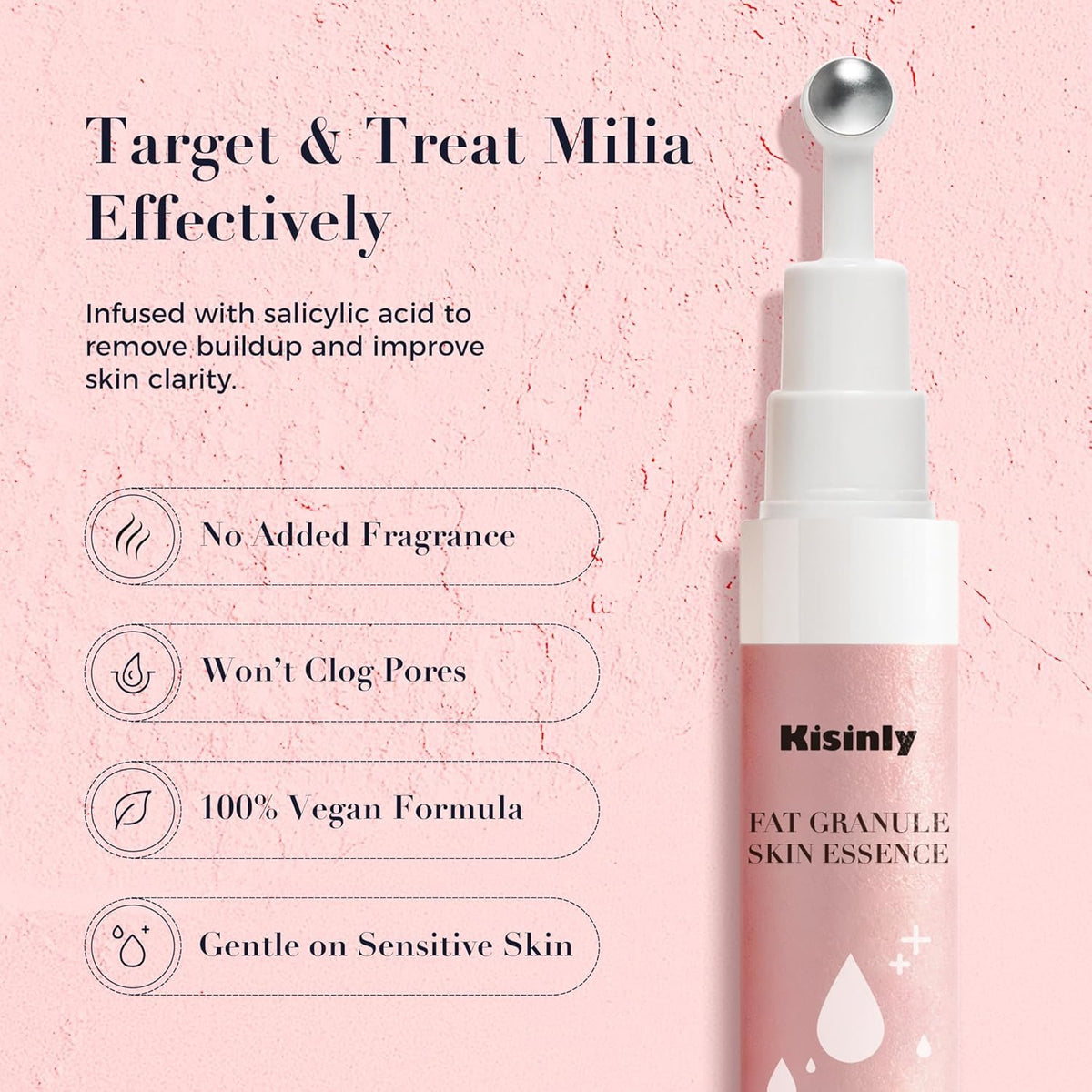 Kisinly 30ml bottle in hand showing compact travel-friendly size