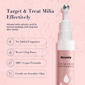 Kisinly 30ml bottle in hand showing compact travel-friendly size