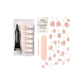 KISS side profile of almond-shaped nail showing sculpted silhouette and comfort