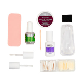 KISS brush-on gel and activator bottles for quick setting