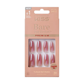 KISS front packaging showing coffin nails and glue for instant manicures