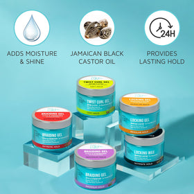 KISS COLORS & CARE applying gel to damp twists for easier styling and definition