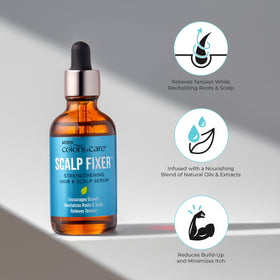 KISS COLORS & CARE serum applied to scalp parting for targeted relief
