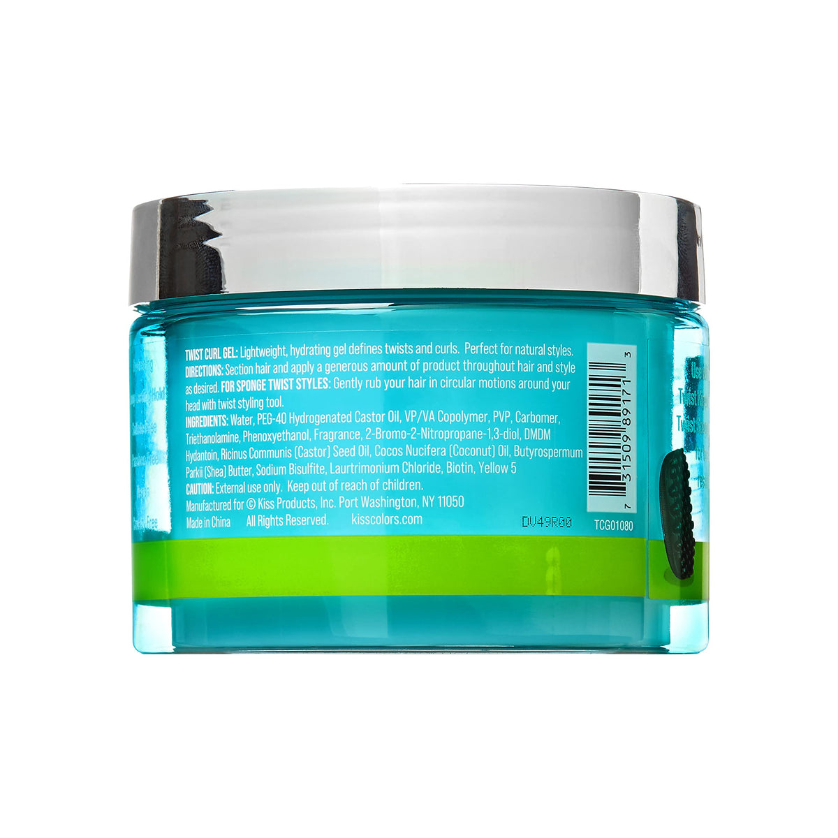 KISS COLORS & CARE model with defined twists showing natural-looking hold and shine
