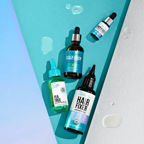 KISS Colors & Care bottle alongside Scalp Fixer and Hair Fixer to show routine synergy