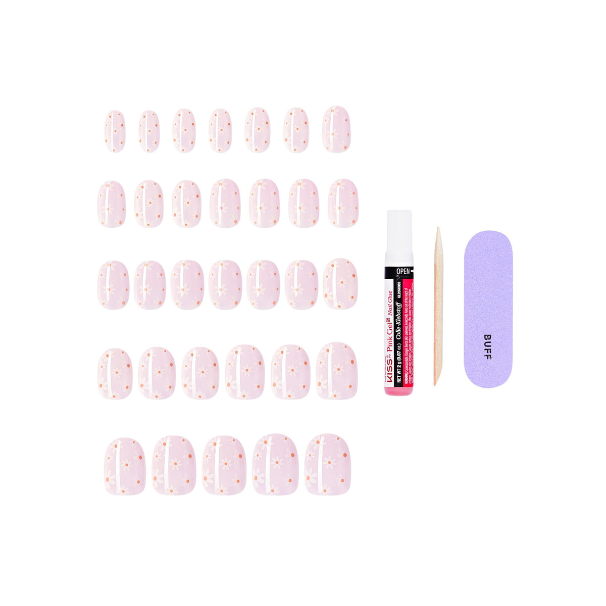 KISS Core nails applied on hand in lifestyle shot demonstrating polished everyday look