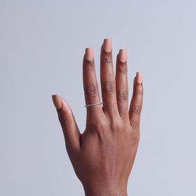 KISS Embullience close-up of nail surface texture showing smooth neutral finish