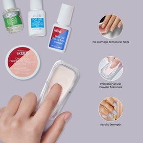 KISS 20 white and 20 natural false nails for instant length