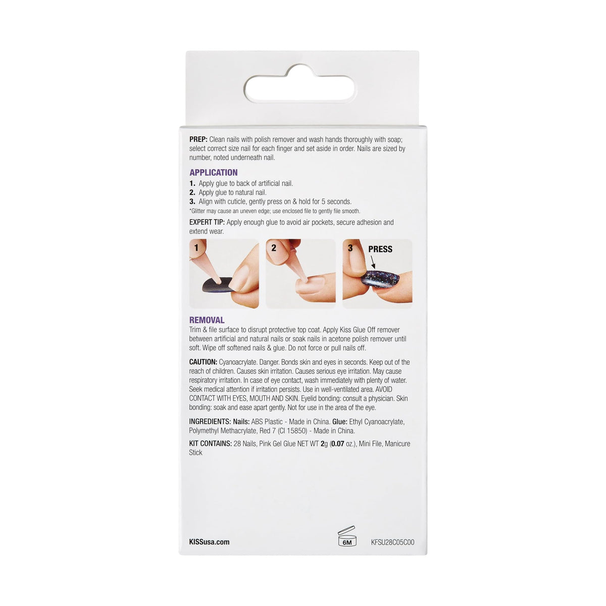 KISS Gel Fantasy lifestyle shot with outfit to show fashionable short black nails for events